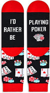 Novelty Poker Socks, Funny Poker Gifts for Poker Lovers, Gifts For Men Women, Unisex Poker Themed Socks, Poker Lover Gift, Silly Socks, Fun Socks