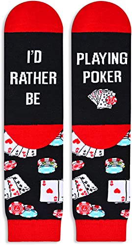Happy Retro Playing Cards Suit Symbols Crazy Men's Socks Unisex