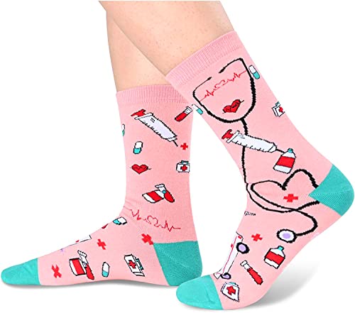 Health Theme Socks, Women Doctor Socks, Nurse Socks, Treatment Socks, Christmas Gift, Doctor Gift, Nurse Gift, Radiologist Gift, Medic Gift