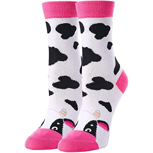 Cow Gifts for Girls, Children Cow Lovers Gifts Best Gifts for Daughter Cool Cow Socks, Gifts for 4-7 Years Old Girls