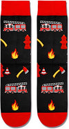 Fireman Off Duty Socks, Gift For Firefighters, Birthday, Retirement, Anniversary, Christmas, Gift For Him, Present for Firemen, Men Fireman Socks