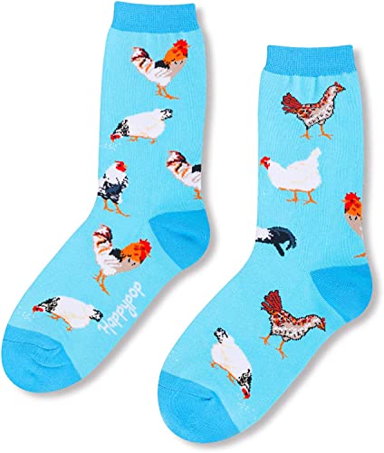 Women's Cute Chicken Socks Chicken Gifts for Women Fun Animals Gifts for Animal Lovers, Gift For Her, Gift For Mom
