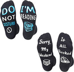 Funny Socks, Crazy Socks, Cool Socks, Silly Socks for Women, Men, Teens, Book Lovers Gifts for Students, Book Gifts, Reading Gifts
