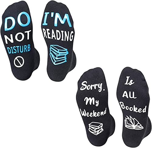 Funny Socks, Crazy Socks, Cool Socks, Silly Socks for Women, Men, Teens, Book Lovers Gifts for Students, Book Gifts, Reading Gifts