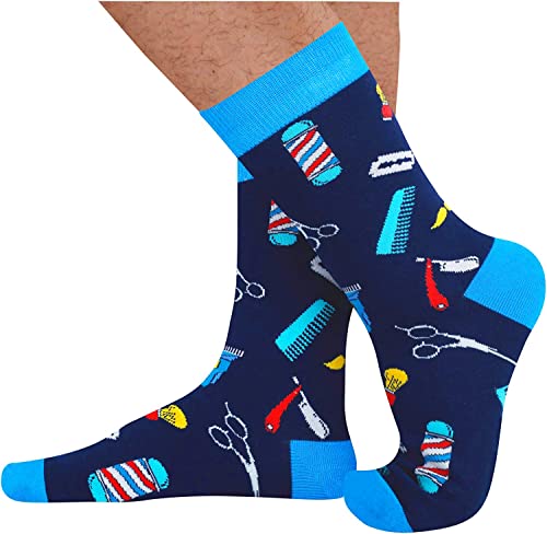 Men's Funny Working Professional Socks Barber Gifts