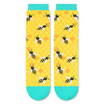 Funny Saying Bee Gifts for Women,Just A Girl Who Loves Bees,Novelty Bee Print Socks