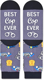 Police Dad Gifts, Unisex Cops Socks, Policeman Gifts for Him or Her, Gifts for Cops, Police Academy Graduations, Police Detective Gifts, Ideal Police Retirement Gifts