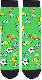 Novelty Soccer Socks, Funny Soccer Gifts for Soccer Lovers, Ball Sports Socks, Gifts For Men Women, Unisex Soccer Themed Socks, Sports Lover Gift, Silly Socks, Fun Socks