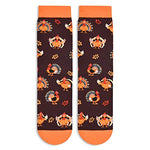 Gender-Neutral Turkey Gifts, Unisex Turkey Socks for Women and Men, Thanksgiving Gifts Farm Animal Socks