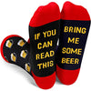 Men's Novelty Red Funny Beer Socks Gifts for Beer Lovers