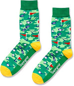 Funny Socks for Men, Golf Lovers Socks, Novelty Golf Socks, Unique Golf Gifts for Sport Lovers, Perfect Socks Gifts for Golf Enthusiasts