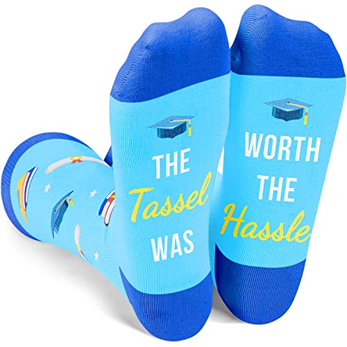 Graduation Presents, Graduate Gifts for Him, Cool Graduation Gifts for Her, College Student Gifts, Fun Socks for Women Men Teens, Gifts for Students