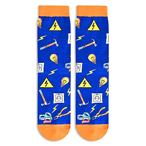 Professional Electrician Gifts, Unisex Electrician Socks, Electrical Engineering Gifts, Ideal Gifts for Men Women, Gifts for Professional Electricians