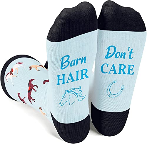 Gender-Neutral Horse Gifts, Unisex Horse Socks for Women and Men, Equestrian Gifts Farm Animal Socks