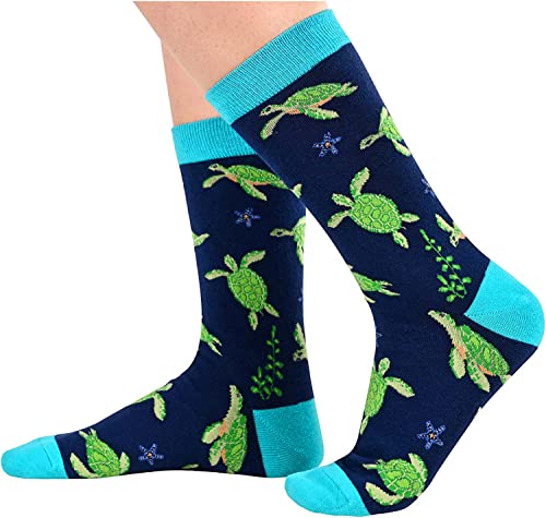 Gender-Neutral Turtle Gifts, Unisex Turtle Socks for Women and Men, Turtle Gifts Animal Socks