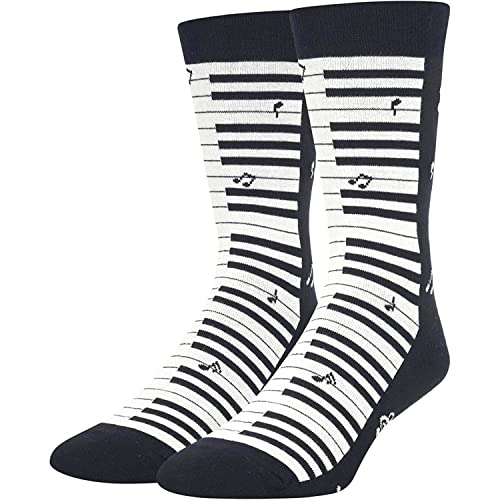 Piano Gifts for Men, Music Gift for Musician, Piano Players, Piano Teachers, and Music Lovers. Unique Piano Themed Gifts, Men's Piano Socks