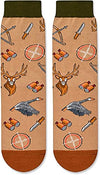 Unisex Funny Hunting Socks, Funny Gift for Hunters, Born To Hunt, Forced To Work Socks, Men and Women who Love to Hunt