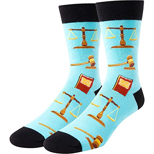 Men's Lawyer Socks, Funny Lawyer Gifts, Novelty Gift for Law School Graduations, Attorneys, and Law Students, Attorney Gifts for Men, Attorney Socks