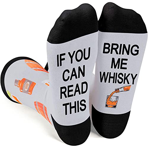 If You Can Read This, Bring Me Whisky, Ideal Gifts for Drinkers, Unique Whisky Socks, Funny Whisky Gift for Men, Whisky Lover Gift