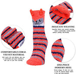 Winter Warm Women Coral Velvet Socks Soft Thermal Cozy Cartoon Sock Girl Gift, Anniversary Gift, Gift For Her, Gift For Wife