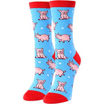 Funny Pig Gifts for Women, Gifts for Her, Pig Lovers Gift, Cute Pig Sock Gifts for Farmers, Womens Piggy Socks