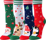 Holiday Socks for Boys Girls, Christmas Presents, Xmas Gifts, Stocking Stuffers, Best Secret Santa Gifts, Funny Children Christmas Socks, Santa Socks, Novelty Christmas Gifts for Kids 4-7 Years Old