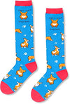 Unique Corgi Gifts for Women Silly & Fun Knee High Corgi Socks Novelty Corgi Gifts for Moms, Fun Corgi Knee High  Socks