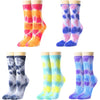 Colorful Tie Dye Socks for Women, Tie-Dye Gifts, Funny Unique Presents for Hippie Indie Girls, Hippie Gifts, 90s Gifts, Trippy Gifts, Indie Gifts, Funky Gifts