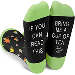 Tea Women Gift Tea Socks Novelty If You Can Read This Bring Me A Cup of Tea Socks, Gifts for Drinkers