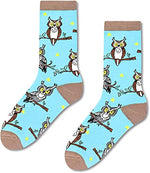 Funny Owl Gifts for Women Gifts for Her Owl Lovers Gift Cute Sock Gifts Owl Socks