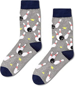 Bowling Lovers Socks, Sport Socks, Socks for Men, Novelty Bowling Socks, Unique Bowling Gifts for Sport Lovers, Perfect Socks Gifts for Bowling Enthusiasts