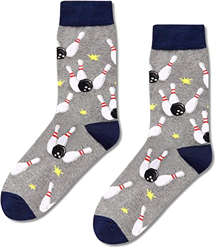 Bowling Lovers Socks, Sport Socks, Socks for Men, Novelty Bowling Socks, Unique Bowling Gifts for Sport Lovers, Perfect Socks Gifts for Bowling Enthusiasts