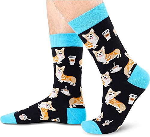 Funny Corgi Gifts for Men Gifts for Him Corgi Lovers Gift Cute Sock Gifts Corgi Socks