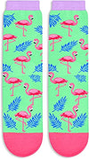 Funny Saying Flamingo Gifts for Women,Just A Girl Who Loves Flamingos,Novelty Flamingo Print Socks