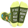Tea Lovers Gifts for Man and Women Novelty If You Can Read Please Bring Me Tea Socks Tea Accessories Gifts
