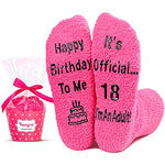Unique 18th Birthday Gifts for Girls, Crazy Silly 18st Birthday Socks, Funny Gift Idea for Sisters, Daughters, Friends, and 18-Year-Old Girls