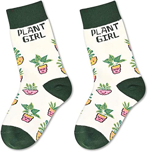 Girl's Cute Crazy Plant Socks Gifts for Nature Lovers
