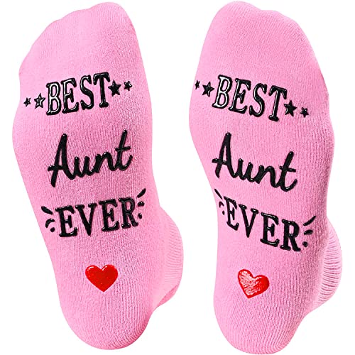 Funny Socks for Aunt, Unique Aunt Birthday Gifts, Best Aunt Gifts from Niece Nephew, Cool Auntie Gifts, Christmas Gifts, Mothers Day Gifts for Aunt