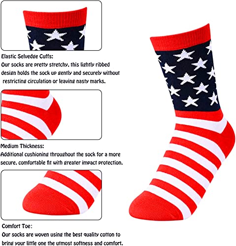 4-7 Years Old Boys Socks, American Flag Socks, Kids Red And White Striped Socks, Kids, Boys Gifts, Cool Gifts, America Flag Gifts For Kids, Patriots Gifts