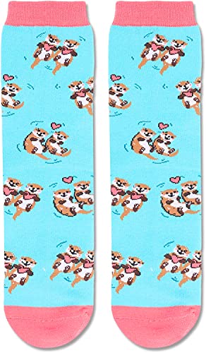 Unique Otter Gifts for Women Silly & Fun Otter Socks Novelty Otter Gifts for Moms