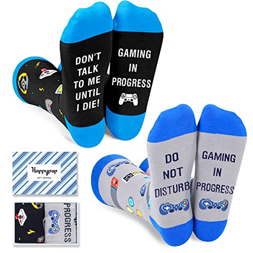 Men's Crazy Best Game Socks Gifts for gamers-2 Pack