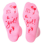 It's a girl! Fun Labor Delivery Push Non-Skid Hospital Socks For Mom To Be, Hospital Bag Must-Have, Best Baby Shower Gift