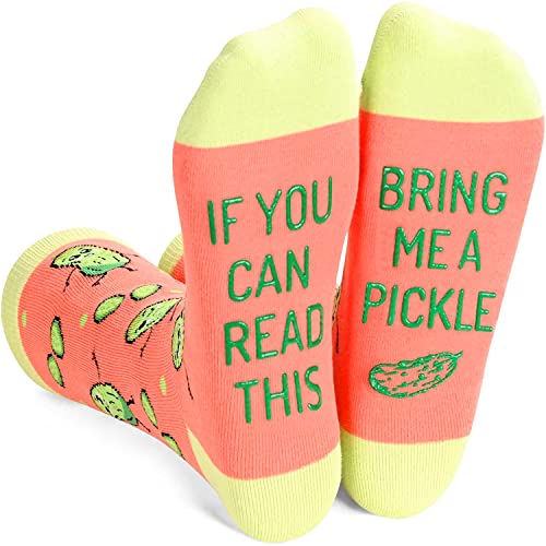 Women's Pickle Socks, Pickle Theme Socks, Pickle Gifts, Gifts For Women Who Have Everything, Pickle Lover Gift, Big Dill Pun Socks, Mothers Day Gifts, Food Socks