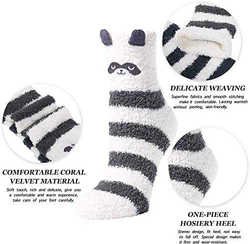Fuzzy Socks Women Warm Soft Fluffy Thick Cozy Plush Winter Christmas Gift Ladies
