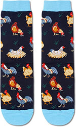 Unisex Funny Chicken Socks, Chicken Gifts for Women and Men, Rooster Gifts Farm Animal Socks
