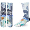 3D Print Dollars Socks, Novelty Money Print Socks for Men Women, 100 Dollar Gifts, Money Gift, Cash Gifts Accountant Gifts