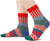 5 Pairs Women Wool Socks, Warm Cabin Nordic Socks, Vintage Socks, Thick Knit Cozy Winter Socks for Women Gifts for Her