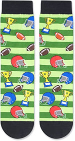 Funny Football Gifts for Football Lovers, Women Men Football Socks, Cute Ball Sports Socks for Sports Lovers, Unisex Football Socks for Men Women Football Gifts