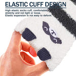 Women's Cozy Novelty Fuzzy Fluffy Anti-Slip Slipper Animal Socks Gift Box