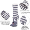 5 Pair Cozy Fuzzy Socks Super Soft Winter Plush Slipper Women's Girls Gift